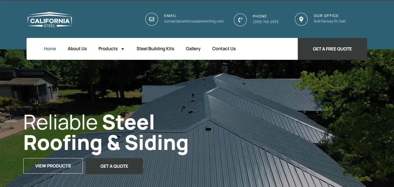 California Steel Roofing